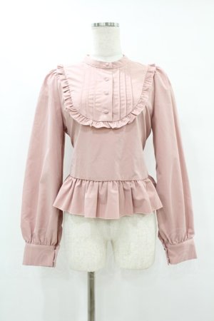 画像: FLC / MINA*ペプラムブラウス M ピンク H-25-07-24-1063-0-BL-NS-ZH