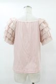 画像2: PINK HOUSE / ローンフリル袖使いカットソー Free ピンク H-25-07-24-1064-LO-TO-NS-ZH (2)
