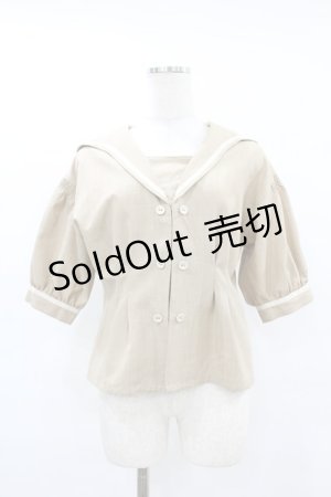 画像: an another angelus / ダブル釦セーラージャケット Free BEIGE H-25-07-24-1068-CA-BL-NS-ZH