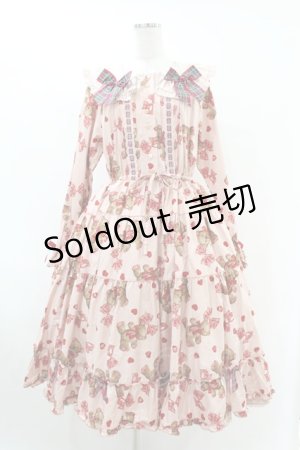 画像: PINK HOUSE / PINK HOUSE×misako＆einkoラブリボンベアプリントミディワンピース Free ピンク H-25-07-24-1013-LO-OP-NS-ZH