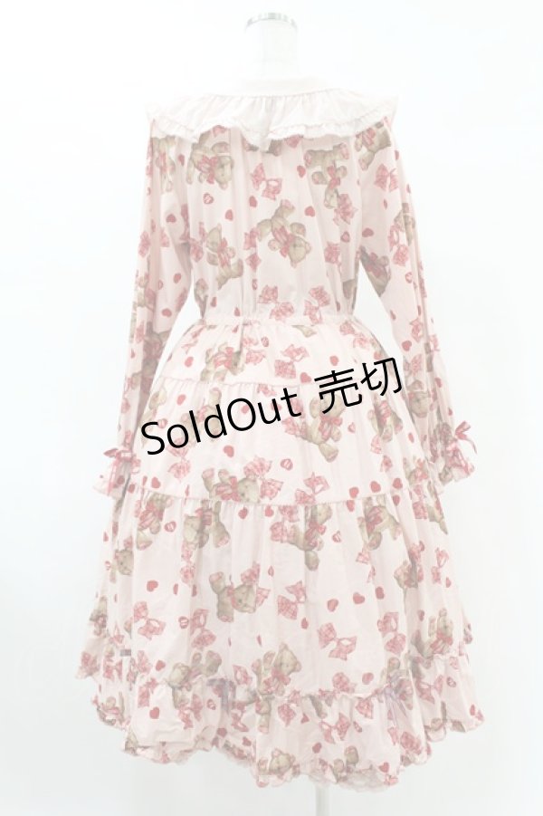 画像2: PINK HOUSE / PINK HOUSE×misako＆einkoラブリボンベアプリントミディワンピース Free ピンク H-25-07-24-1013-LO-OP-NS-ZH (2)
