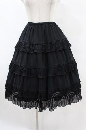 画像: Victorian maiden / プリーツシフォンアンダースカート Free ブラック H-25-07-24-1015-CL-SK-NS-ZH