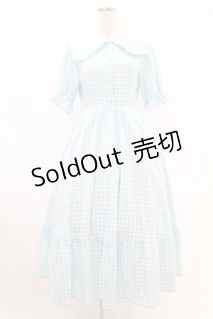 画像: m petit by misako / AM*ギンガムCHKワンピース S サックス H-25-07-24-1030-LO-OP-NS-ZH
