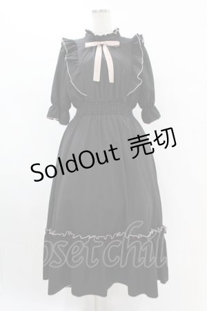 画像: m petit by misako / NINA'SコラボAMハイショクメローワンピース L ブラック/ピンク H-25-07-24-1033-LO-OP-NS-ZH