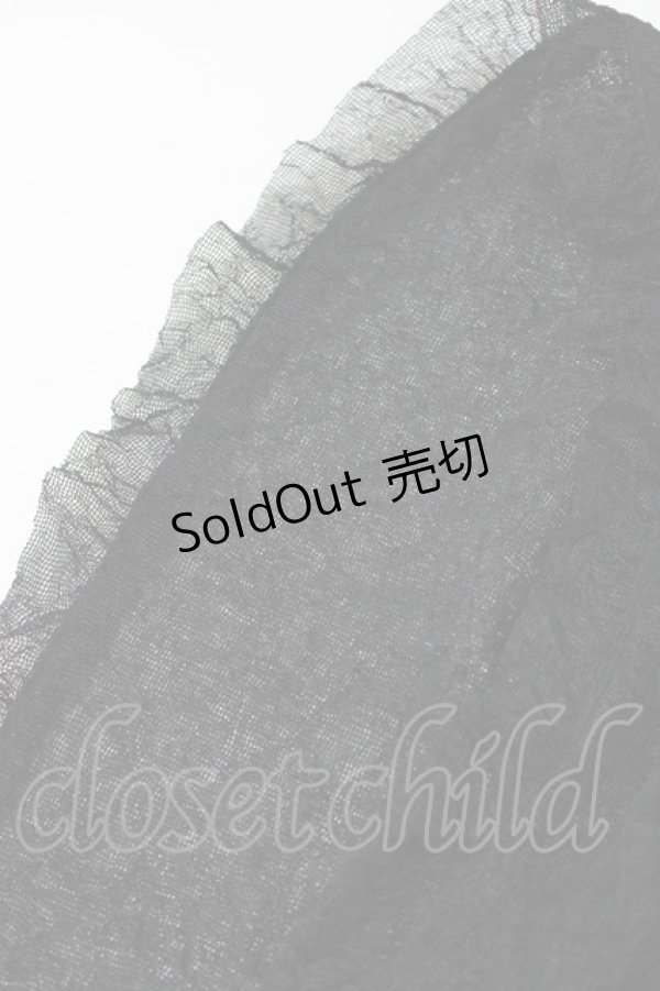 画像2: Moi-meme-Moitie / ネットリボンストール  黒 H-25-07-24-069-MO-ZA-KB-ZH (2)