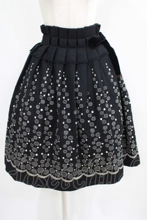 画像: Jane Marple / ドット刺繍スカート  黒 H-25-07-24-014-JM-SK-KB-ZH