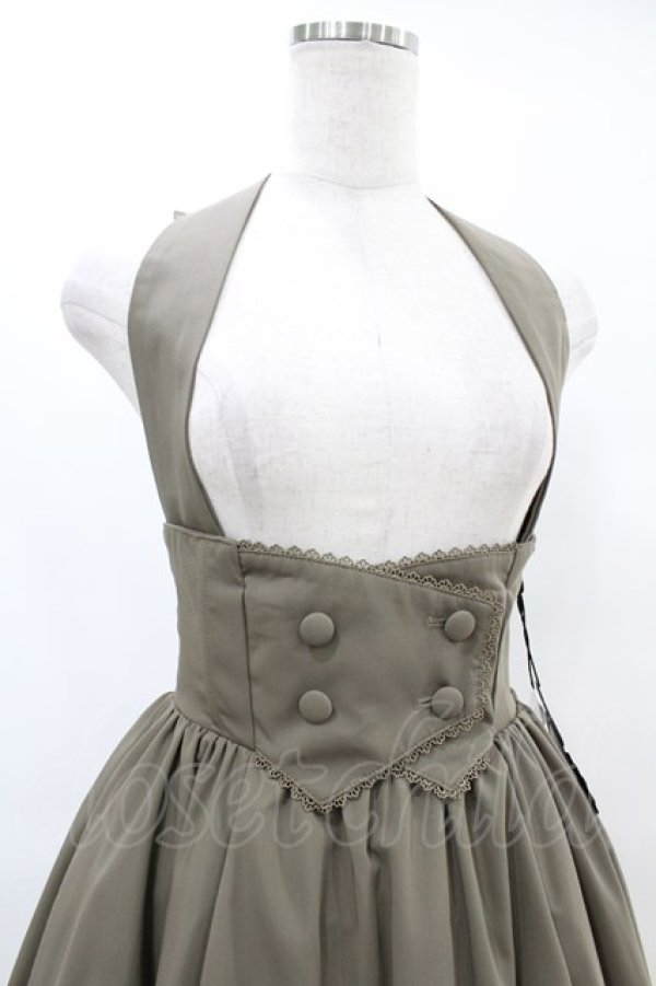 画像4: Sheglit / "Earl Grey"コルセットロングスカート  モスグリーン H-25-07-25-1029-EL-SK-KB-ZH (4)