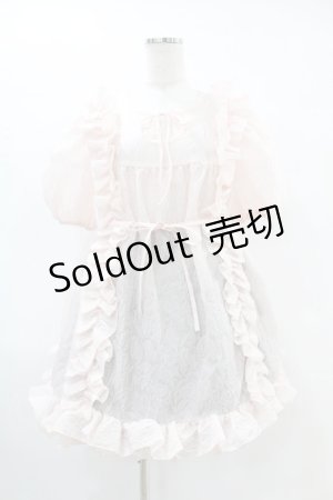 画像: pain / フリルパフワンピース FREE ピンク H-25-07-25-1033-0-OP-KB-ZH