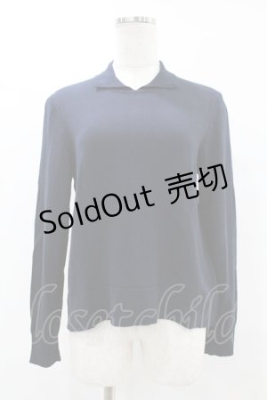 画像: Jane Marple Dans Le Salon / Ripe cotton pullover  ネイビー H-25-07-25-1040-JM-TO-KB-ZH
