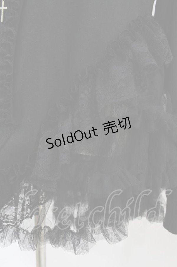 画像5: HANGRY&ANGRY / H&A VEIL FRILL DRESS PARKA  ブラック H-25-07-25-1015-HN-TO-KB-ZH (5)