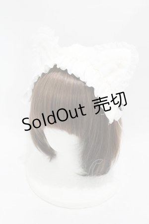 画像: HANGRY&ANGRY / CAT EARS HEAD DRESS  白 H-25-07-25-1004-HN-AC-KB-ZH