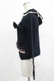 画像2: JESUS DIAMANTE / シフォンフリルパーカー Free ブラック H-25-07-25-058-JE-TO-NS-ZH (2)
