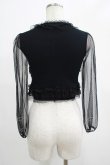 画像3: JESUS DIAMANTE / チュール袖ニットカーデ Free ブラック H-25-07-25-066-JE-TO-NS-ZH (3)