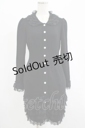 画像: JESUS DIAMANTE / マドモアゼルニットワンピース 40 ブラック H-25-07-25-009-JE-OP-NS-ZH