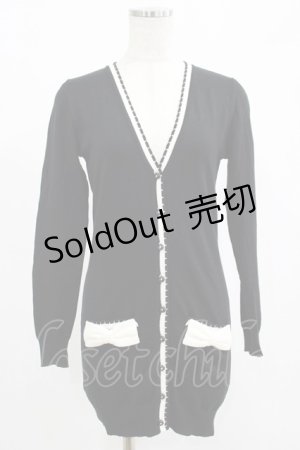 画像: JESUS DIAMANTE / ロングニットカーディガン Free ブラック H-25-07-25-014-JE-TO-NS-ZH