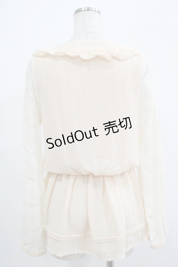 画像3: LIZ LISA / レース切替チュニック Free ピンク H-25-07-25-020-LO-TO-NS-ZH (3)