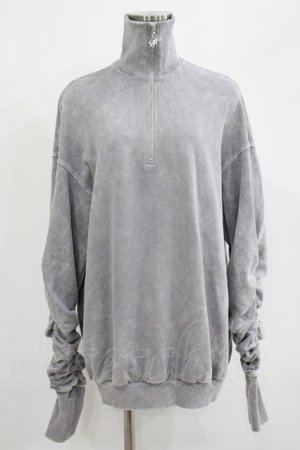 画像: Melt the lady / ZIPスウェット Free グレー H-25-07-26-031-PU-TO-NS-ZT013