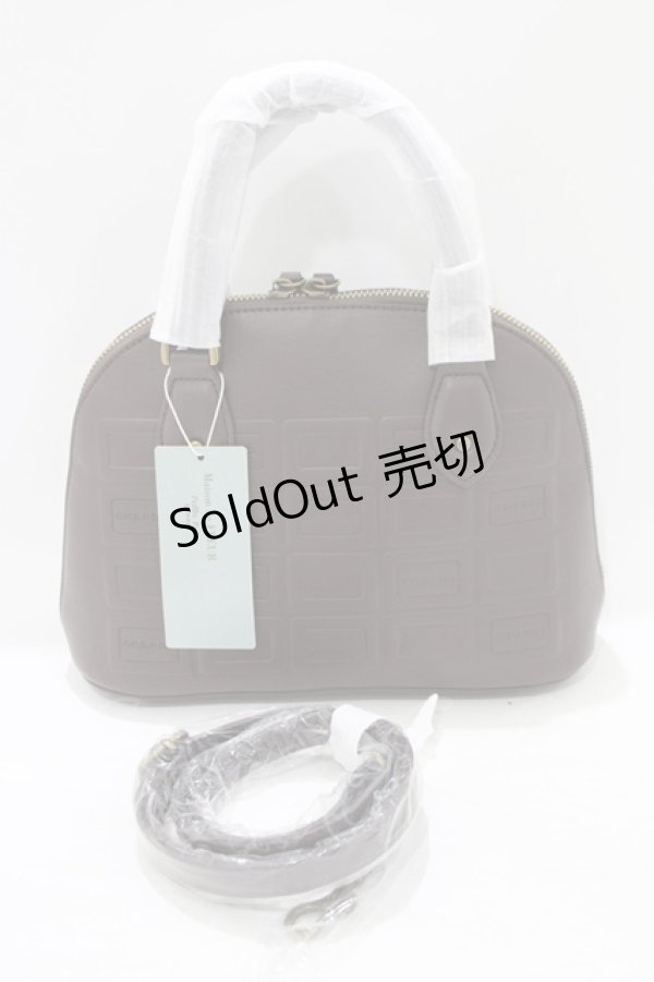 画像1: Maison de FLEUR Petite Robe canone / パキッと割れないエンボスバッグ  ブラウン H-25-07-26-043-EL-BG-NS-ZH (1)