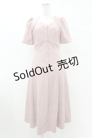 画像: DEICY / レースアップフレアミディアムワンピース 1 ピンク H-25-07-26-1038-0-OP-NS-ZH