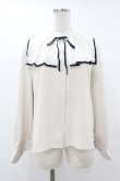 画像1: an another angelus / ビッグレース衿バイカラーブラウス Free IVORY H-25-07-26-1047-CA-BL-NS-ZH (1)