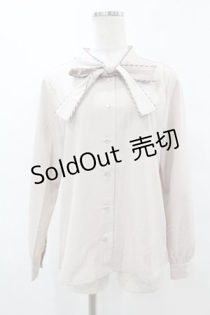 画像: Fi.n.t / キャンディーストライプボウタイブラウス Free PINK BEIGE H-25-07-26-1048-CA-BL-NS-ZH