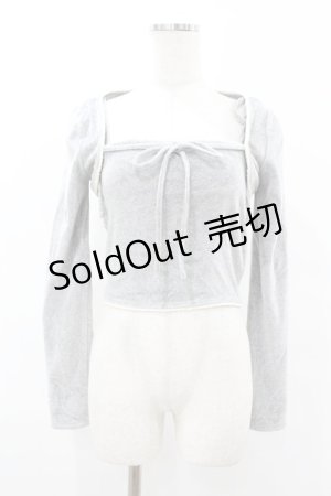 画像: AND MARY / Mila cardigan set Free グレー H-25-07-26-1051-0-TO-NS-ZH