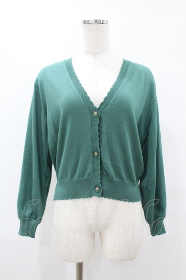 画像1: F&A / マーガレット釦UVカットニットカーディガン Free GREEN H-25-07-26-1057-LO-TO-NS-ZH (1)