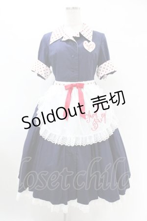 画像: Angelic Pretty / MilkshakeサーキュラーワンピースSet Free ネイビー H-25-07-26-1017-AP-OP-NS-ZH