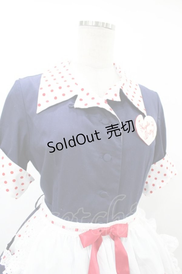 画像4: Angelic Pretty / MilkshakeサーキュラーワンピースSet Free ネイビー H-25-07-26-1017-AP-OP-NS-ZH (4)