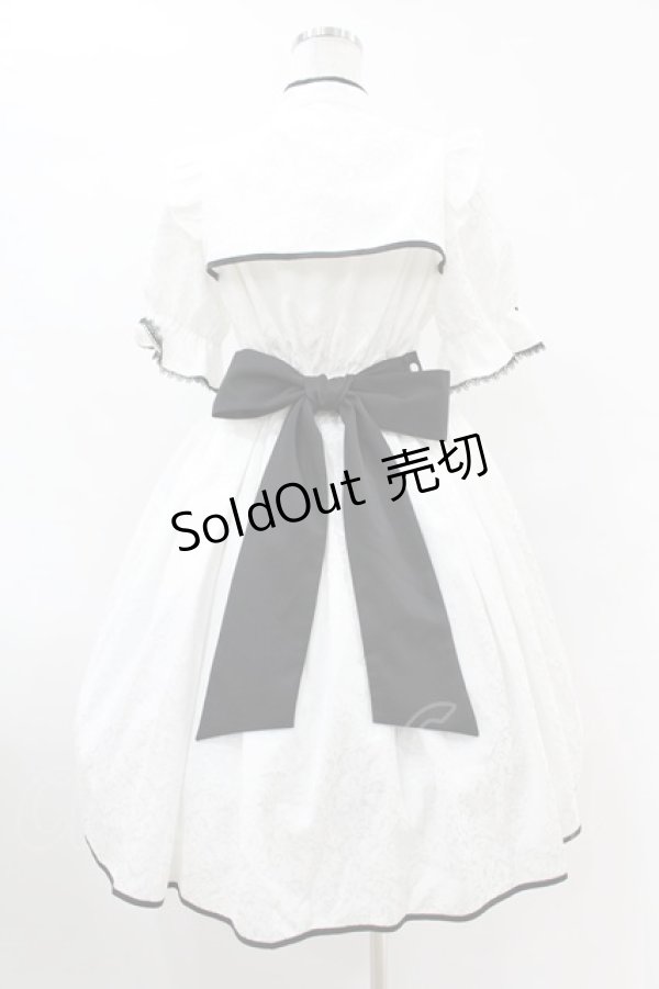 画像2: axes femme kawaii / 牡丹刺繍チャイナワンピース M 白 H-25-07-26-1019-AX-OP-NS-ZH (2)
