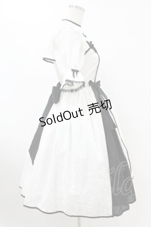 画像3: axes femme kawaii / 牡丹刺繍チャイナワンピース M 白 H-25-07-26-1019-AX-OP-NS-ZH (3)
