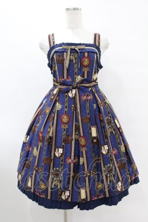 画像: Angelic Pretty / Chocolate Rosetteジャンパースカート Free ネイビー H-25-07-26-1024-AP-OP-NS-ZH