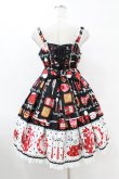 画像2: Angelic Pretty / French Cafe切替ジャンパースカート Free ブラック H-25-07-26-1025-AP-OP-NS-ZH (2)