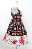 画像3: Angelic Pretty / French Cafe切替ジャンパースカート Free ブラック H-25-07-26-1025-AP-OP-NS-ZH (3)
