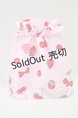 画像: Angelic Pretty / Strawberry Parlour巾着  ピンク H-25-07-26-069-AP-ZA-NS-ZH