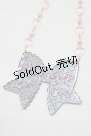 画像: Angelic Pretty / ときめきリボンネックレス  ブラック H-25-07-26-080-AP-AC-NS-ZH