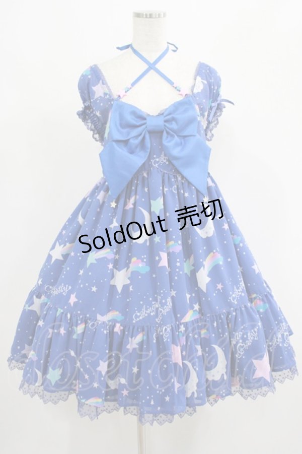 画像1: Angelic Pretty / Dream Skyワンピース Free アオ H-25-07-26-002-AP-OP-NS-ZH (1)