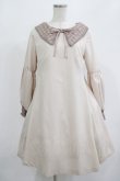 画像1: Maison de FLEUR Petite Robe canone / レース衿ワンピース M IVORY H-25-07-26-017-EL-OP-NS-ZH (1)