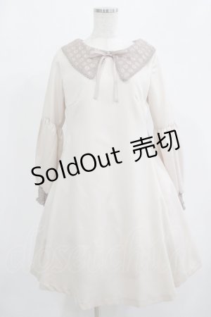 画像: Maison de FLEUR Petite Robe canone / レース衿ワンピース M IVORY H-25-07-26-017-EL-OP-NS-ZH
