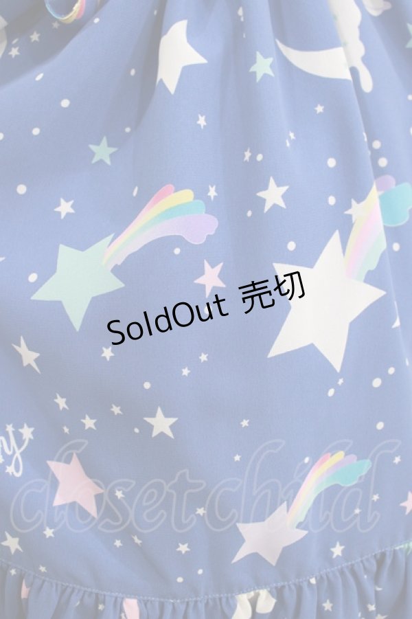 画像4: Angelic Pretty / Dream Skyワンピース Free アオ H-25-07-26-002-AP-OP-NS-ZH (4)