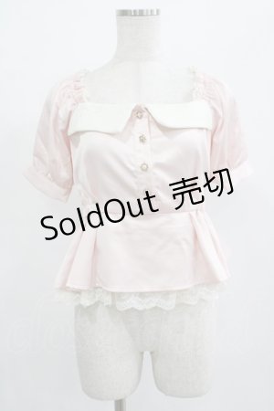 画像: Swankiss / パフスリーブトップス Free ピンク H-25-07-27-027-CA-TO-NS-ZH