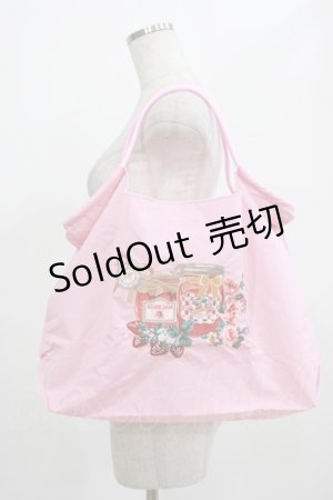 画像: m petit by misako / ジャム刺繍ショッピングバッグ  ピンク H-25-07-27-038-LO-BG-NS-ZH