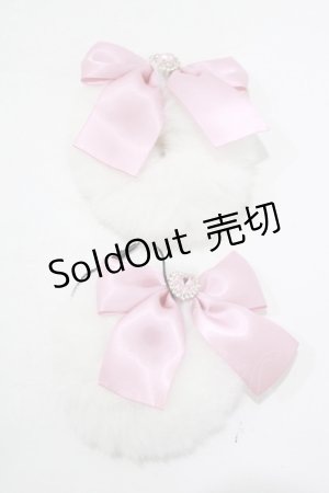 画像: Ank Rouge / ハートチャームりぼんファーシュシュ  オフ H-25-07-27-049-CA-ZA-NS-ZH