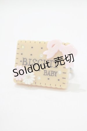 画像: BABY,THE STARS SHINE BRIGHT / リボンとお花のビスケットリング  ベージュ H-25-07-27-058-BA-AC-NS-ZH