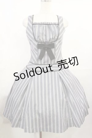 画像: Victorian maiden / レジメンタルストライプジャンパースカート Free アッシュ H-25-07-27-1004-CL-OP-NS-ZH