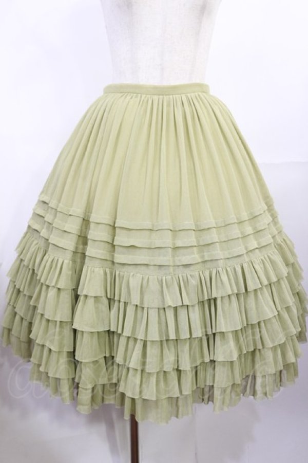 画像1: Juliette et Justine / Petale de rose Skirt 2 リーフグリーン H-25-07-27-1015-CL-SK-NS-ZH (1)