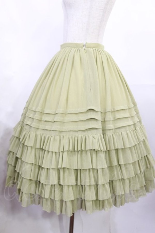 画像2: Juliette et Justine / Petale de rose Skirt 2 リーフグリーン H-25-07-27-1015-CL-SK-NS-ZH (2)