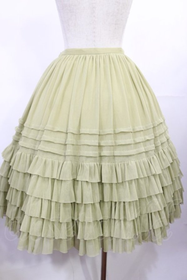 画像3: Juliette et Justine / Petale de rose Skirt 2 リーフグリーン H-25-07-27-1015-CL-SK-NS-ZH (3)