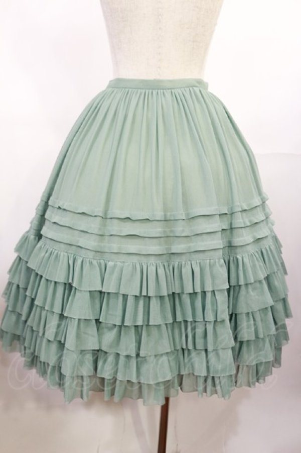 画像3: Juliette et Justine / Petale de rose Skirt 2 ブルーグリーン H-25-07-27-1016-CL-SK-NS-ZH (3)
