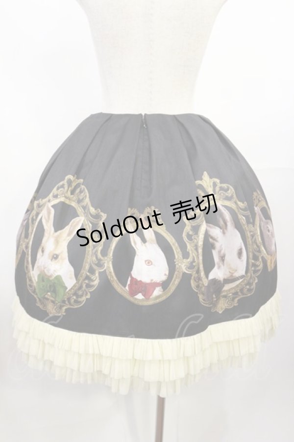 画像3: Juliette et Justine / Jupe de le Cardre du Chat 2 うさぎ柄/黒 H-25-07-27-1018-CL-SK-NS-ZH (3)